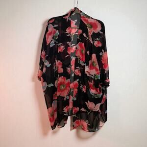 Love Culture Sheer Open Front Kimono